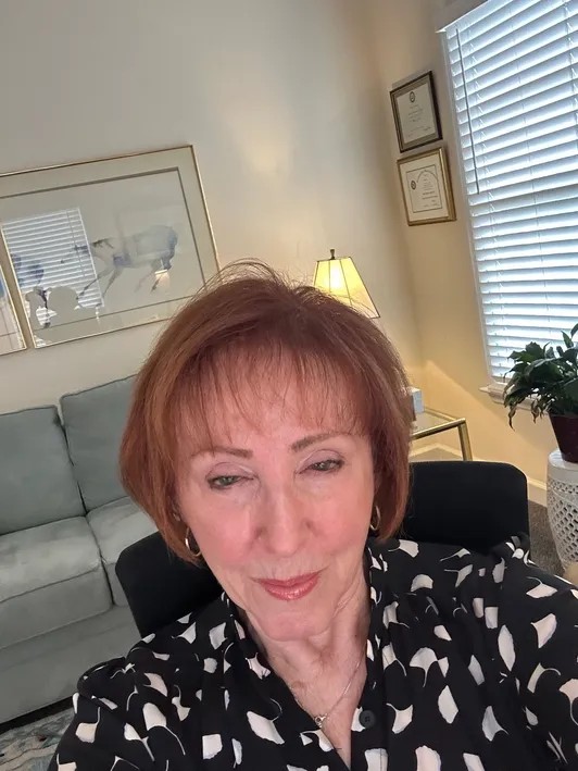 Pat Jones, PMHCNS-BC, psychotherapist and author, in her Alpharetta, Georgia practice